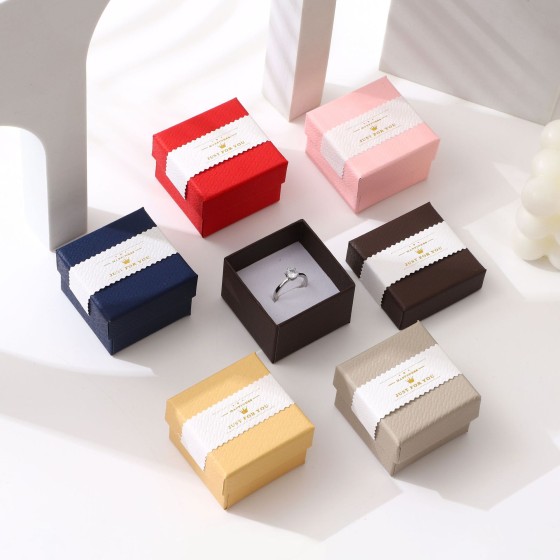 EXQUISITE SASH JEWELRY BOXES, PACKAGING GIFT BOXES FOR EARRINGS, NECKLACES, RINGS & EAR STUDS