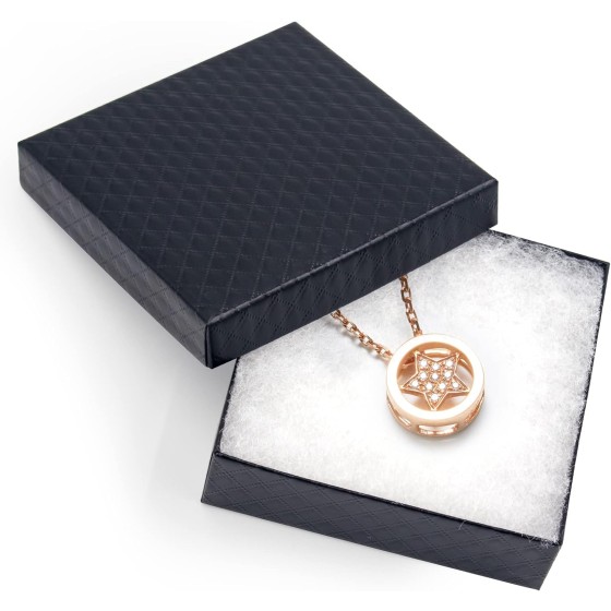 Cardboard Jewelry Black Gift Boxes 20 Pack3.5×3.5×1 inches, its apply to displaying necklaces, rings, bracelets, earrings