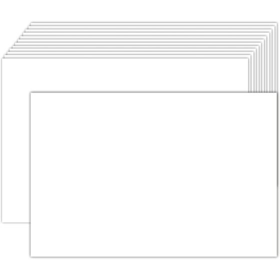 300 Pack White Blank Index Cards 4x6 Thick Paper 80lb | Heavyweight CardStock Unlined Notecards for Postcards, Photo Paper, Recipe Cards