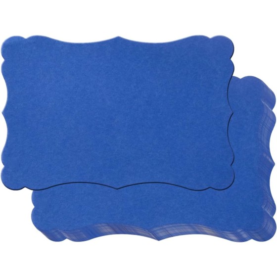 50 Pack Blank Kraft Greeting Cards, Blue, 4x6IN | Thick Cardstock Paper, For DIY Gift Cards, Menus, Baby Shower Invitations, Wedding Invitations