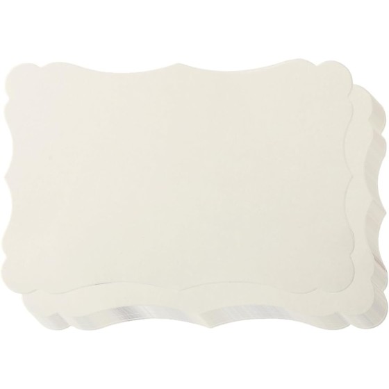 50 Pack Blank Kraft Greeting Cards, Cream, 4x6IN | Thick Cardstock Paper, For DIY Gift Cards, Menus, Baby Shower Invitations, Wedding Invitations